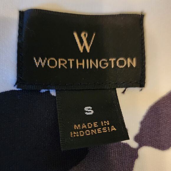 Worthington Women's Sleeveless Sheath Color Block Dress Floral Multicolor Small - Picture 7 of 7